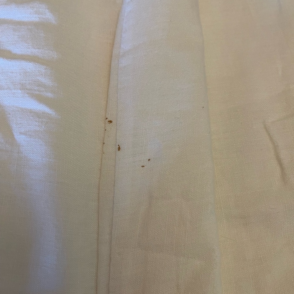 King sized Pom Pom at Home linen Duvet Cover - cream and flax - Picture 9 of 9